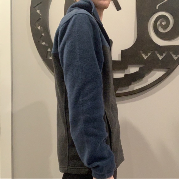 Men’s color blocked Columbia zip-up jacket - Picture 3 of 5